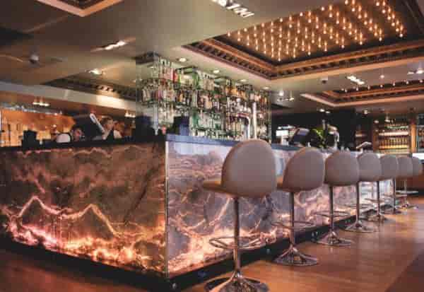 Upscale hotel bar for VIP receptions and corporate networking events.