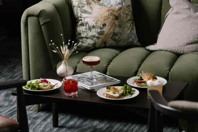 Lounge bar in Edinburgh with soft seating, ideal for corporate networking and strategy events.