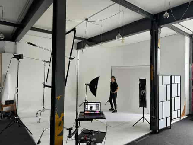 Industrial studio for headshots and brand content photography.
