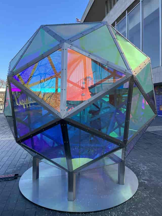 Geometric art installation at Royal Festival Hall for immersive brand activations.