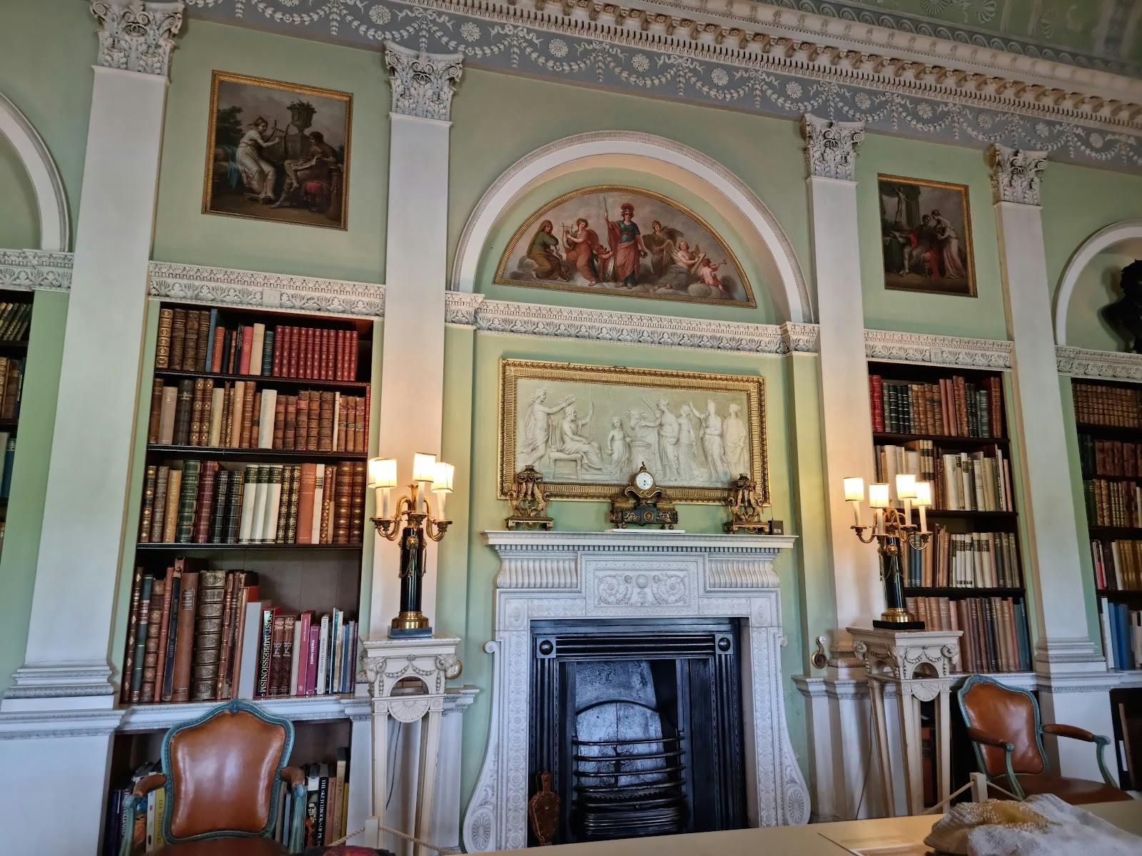 Historic library at Harewood Suite for prestige board meetings and VIP dinner events. - Banner