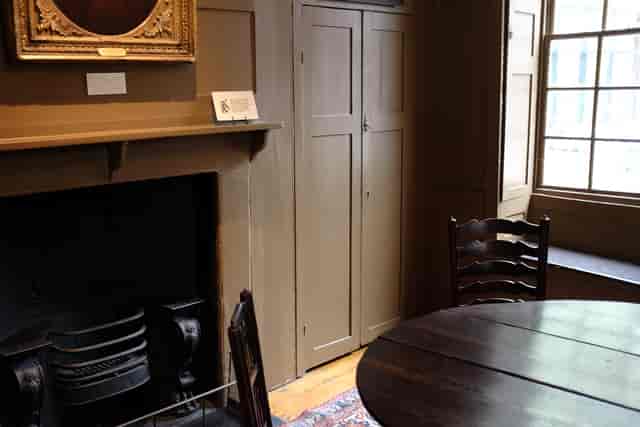 Historic parlour at Dr Johnson's House for intimate brainstorming and VIP meeting venue.