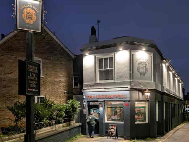 The Manor Arms beer garden for casual networking and team-building events.