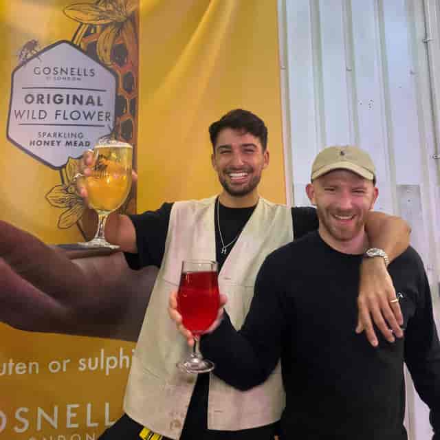 Brand activation at Gosnells brewery featuring signage and product sampling event.
