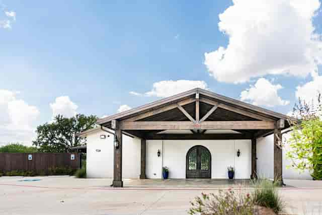 Grand Hall entrance: modern farmhouse wedding and corporate event venue with rustic-chic design.