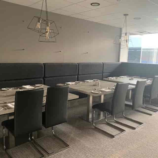 Burnley FC Directors Box: Contemporary booth seating for corporate events and private hospitality.