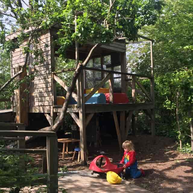 Outdoor PACE play area for corporate retreats and family team building events.