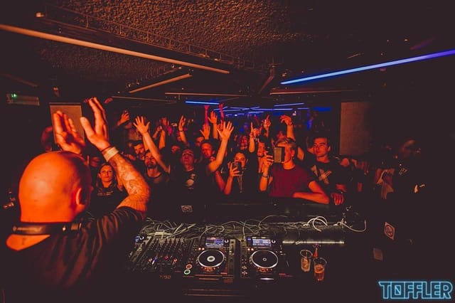 TOFFLER main club area with immersive AV production for high-energy nightlife and event activation.