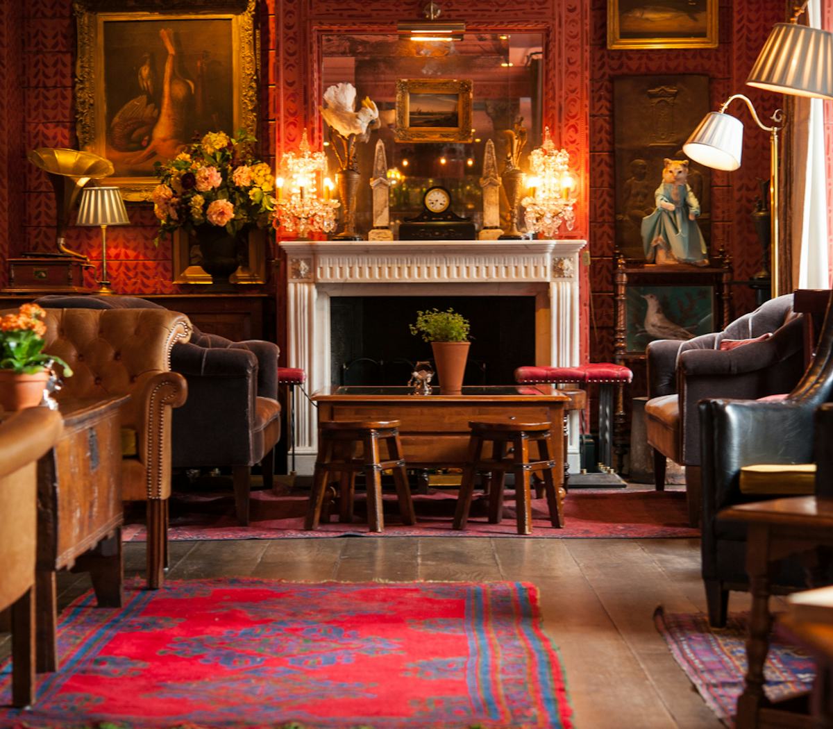 Cozy lounge at The Zetter Clerkenwell, perfect for networking events and meetings. - Banner