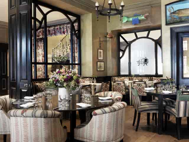 Elegant dining space at Brasserie Max, perfect for intimate events and meetings.