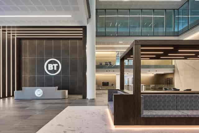 Three Snowhill corporate lobby for guest registration and professional networking events.