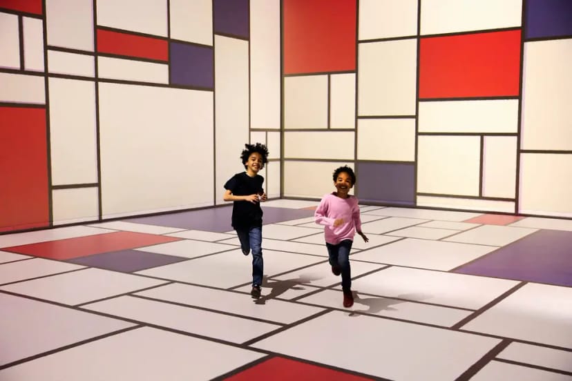 Immersive Museum in Remastered venue with floor-to-ceiling branding for experiential activations.