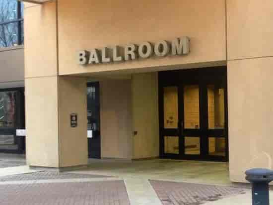 BJCC East Ballroom entrance: functional event space for affordable corporate meetings and conferences.