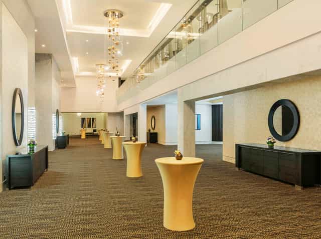 Elegant Marble Room foyer at Sofitel Abu Dhabi for networking and events.