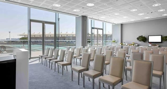 Well-lit event space in W Abu Dhabi, perfect for conferences and workshops.