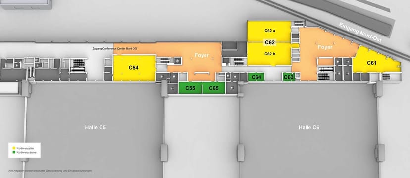 Conference Center Nord Munich: Modular breakout rooms for professional corporate events.