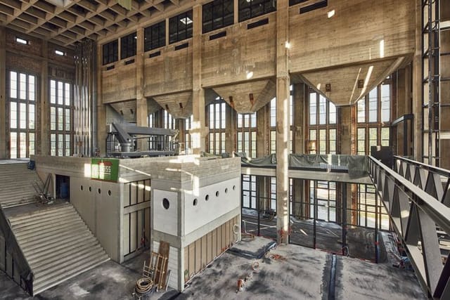 Industrial Freiraum venue at Bergson Kunstkraftwerk for experiential events and brand activations.