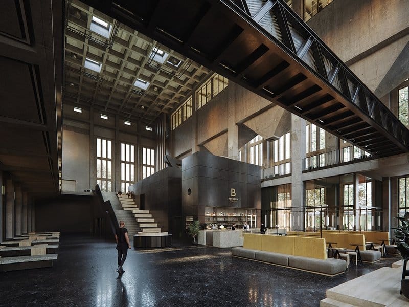 Freiraum industrial venue at Bergson Kunstkraftwerk for experiential branding and gallery events.