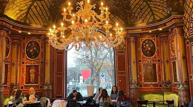 Ornate Miano Hotel Munich suite for upscale reception and VIP event venue.
