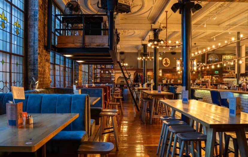 Albert's Schloss Manchester venue hire with plush seating for corporate events and networking.