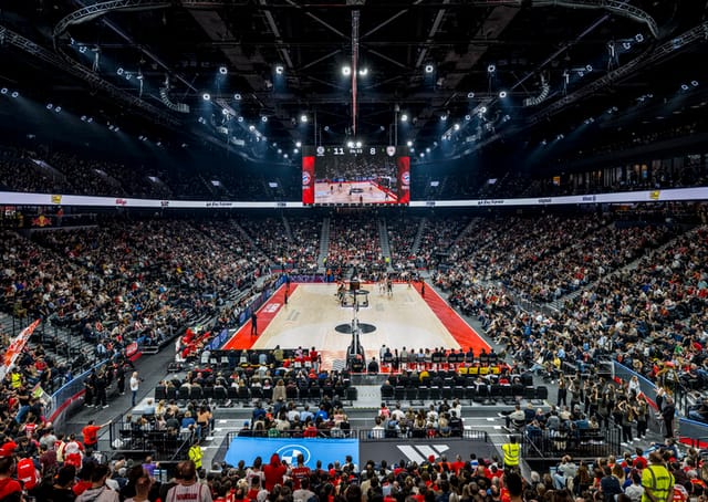 SAP Garden arena interior with tiered seating for live entertainment events and concerts.