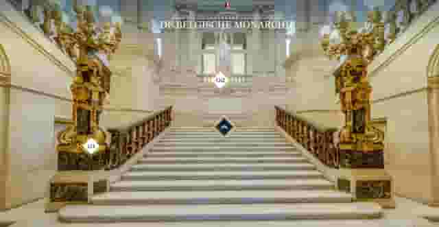 Entrance hall and marble staircase