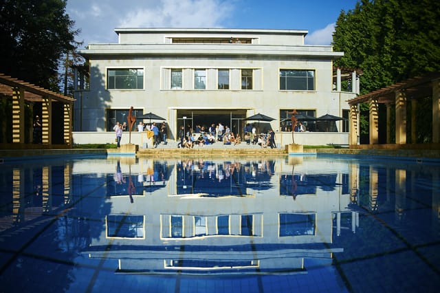 Fondation Boghossian luxury pool deck venue for corporate retreats and incentive trips.