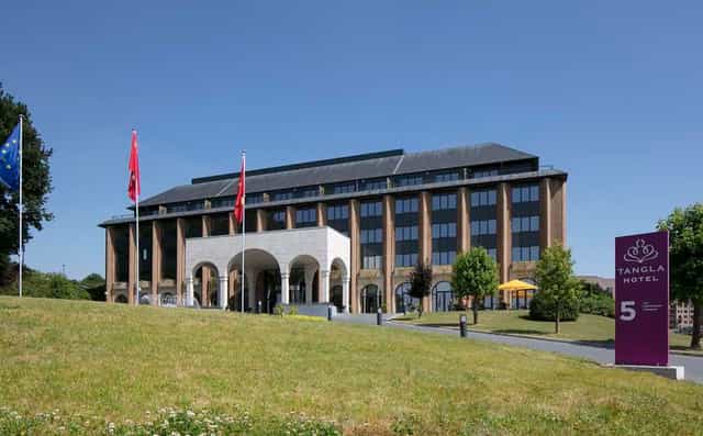 Tangla Hotel Brussels exterior for professional corporate retreats and business offsites.