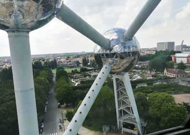 Atomium lateral sphere: Iconic Brussels venue for corporate events and incentive travel.
