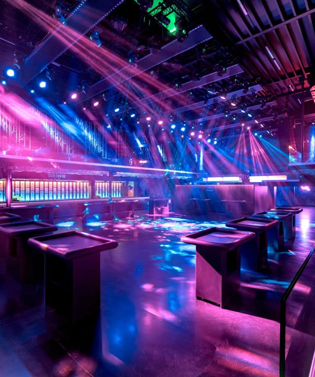 LIFT Brussels nightlife venue with atmospheric lighting for after-parties and product launches.