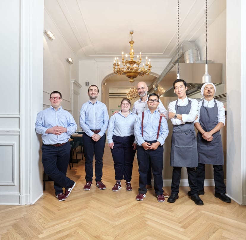 Professional culinary team at 65 Degrés premium event venue for private dining and corporate events.