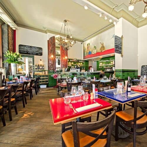 Vibrant Café in The Bank bistro for casual networking and client lunches.