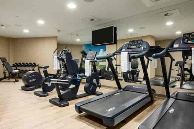 Hotel fitness center at NH Collection Brussels Grand Sablon for corporate events and conferences.