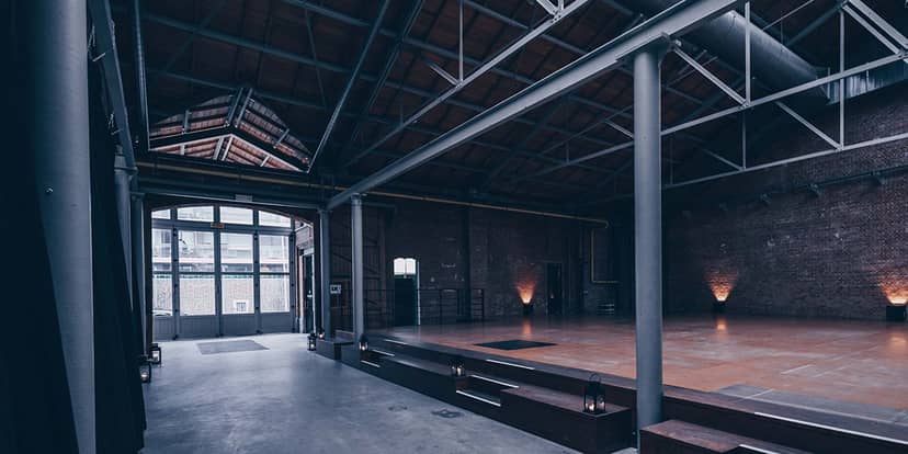 Industrial-chic Modular Space at Maison du Bois, perfect for experiential events and activations.