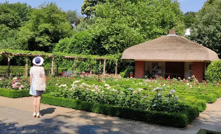 Garden pavilion at Van Buuren Museum, ideal for boutique events and wellness venue rentals.