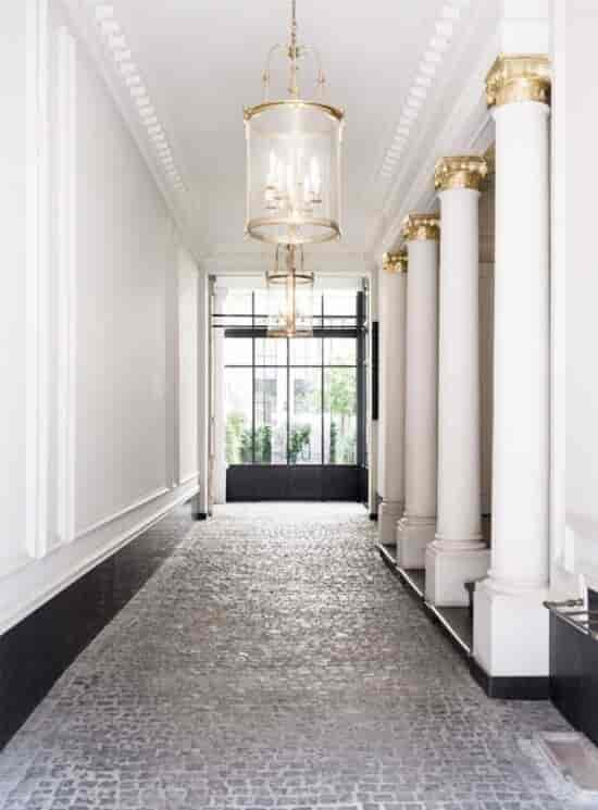 Art gallery registration area at Ancienne Nonciature, sophisticated venue for corporate events.