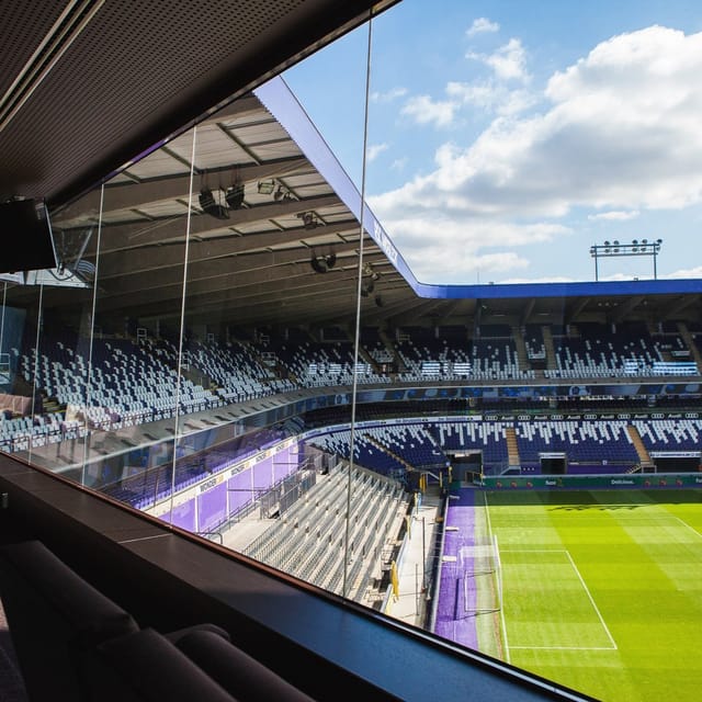 VIP hospitality suite at Lotto Park Brussels for corporate events and networking.