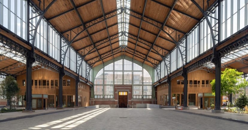 The Tiny Space at Tour & Taxis, bright industrial event venue for galas and trade shows.