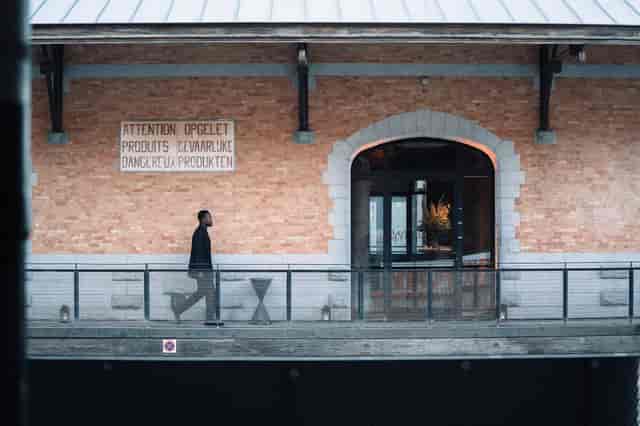 Industrial-chic event venue at Tour & Taxis with architectural character for exclusive receptions.