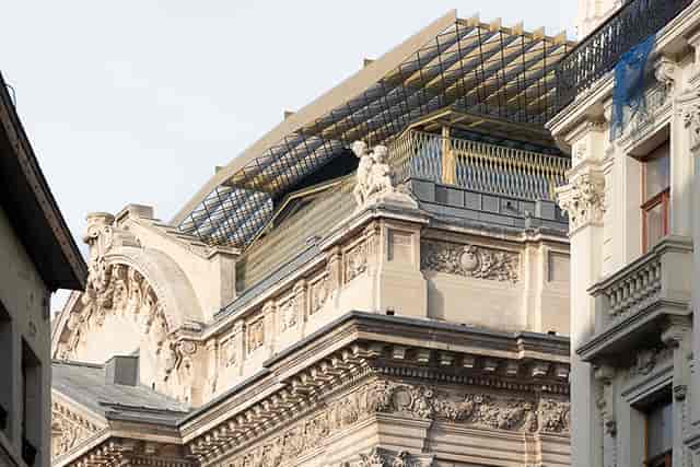 Prestige Room at Bourse with historic architecture, perfect for VIP cocktail and terrace events.