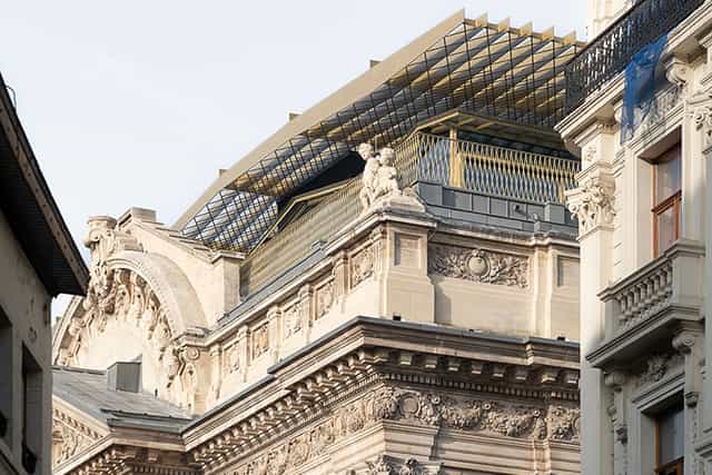 Prestige Room at Bourse with historic architecture, perfect for VIP cocktail and terrace events.