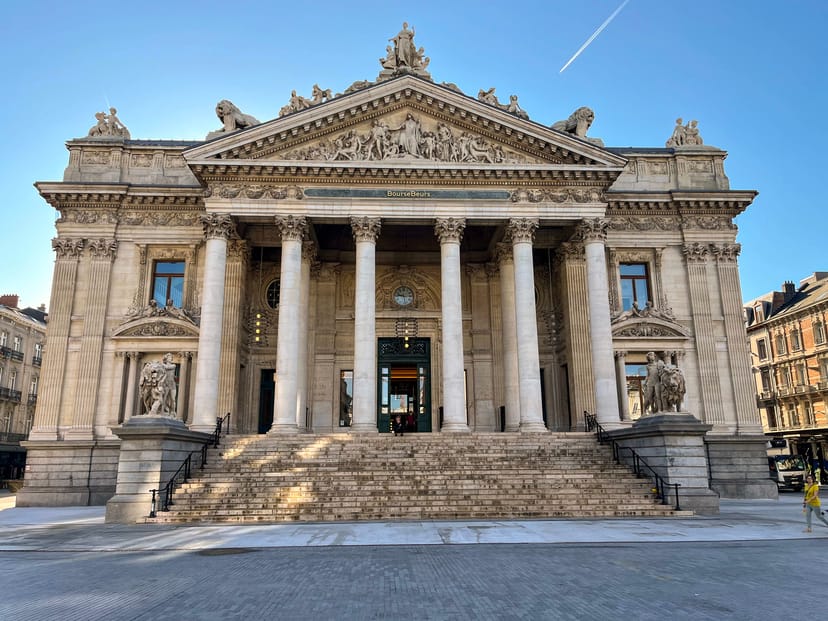 Archaeological museum Bruxella 1238 at the Brussels Stock Exchange  officially inaugurated