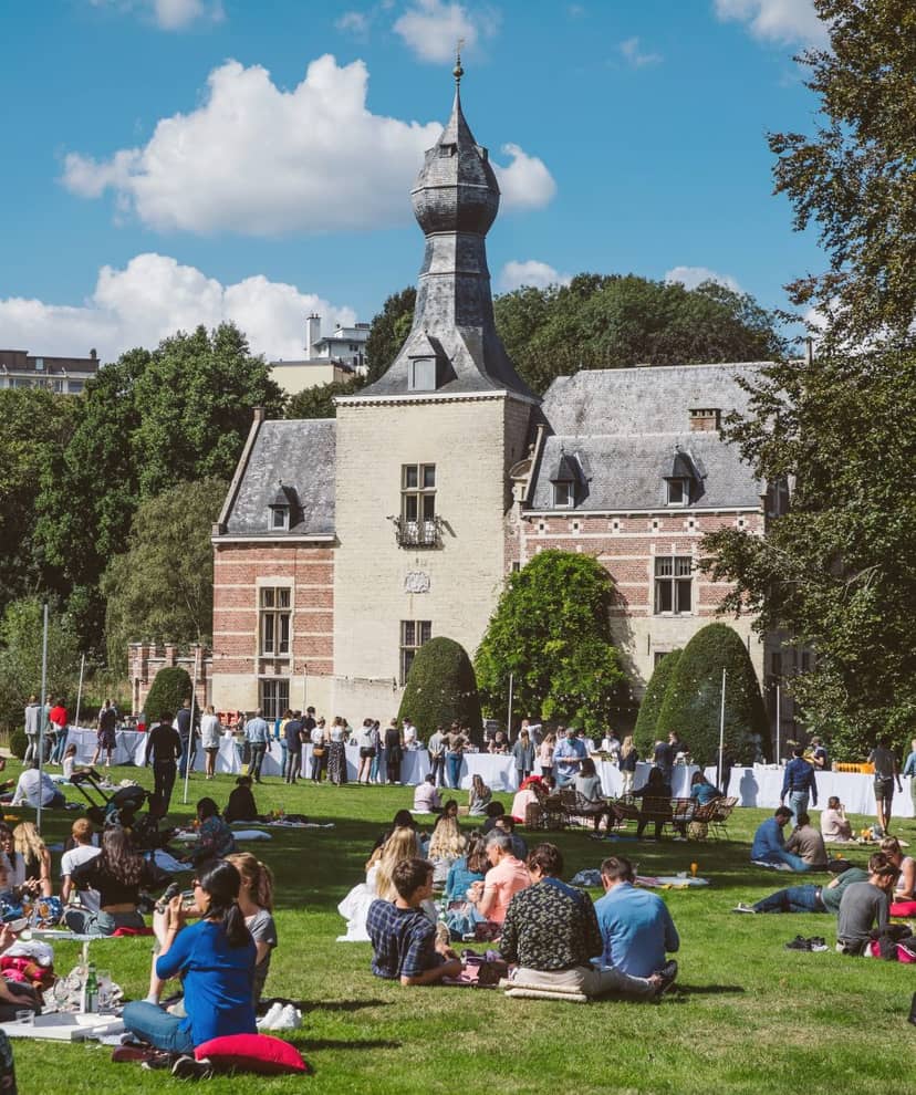 Historic Château de Rivieren venue for upscale corporate retreats and boutique outdoor weddings.