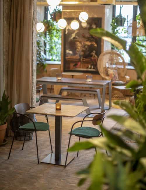 Sundew Meeting Room: Biophilic breakout space for networking and brainstorming.