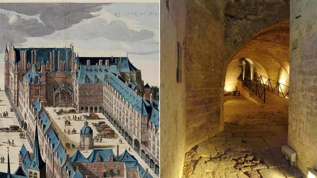 Lapidary courtyard at Coudenberg Palace: heritage venue for outdoor event planning and site inspection.
