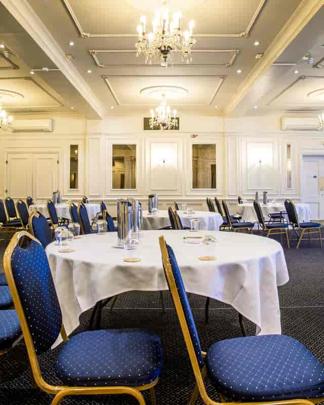 Crystal Ballroom at The County Hotel: elegant banquet meeting space for professional events.