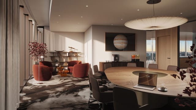SIXA Lounge executive boardroom and corporate retreat space for high-stakes business meetings.