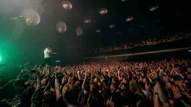 Sentrum Scene concert venue with immersive stage lighting for live music events and performances.