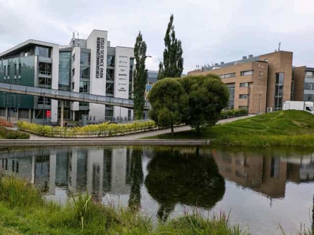 Oslo Science Park corporate campus, professional conference venue for academic networking events.