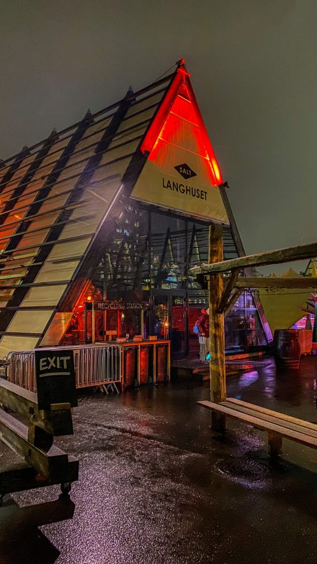 Architectural Pyramid entrance at SALT: experiential event venue and branding space.